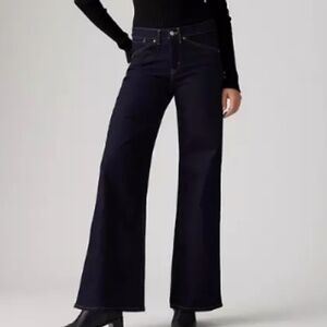 Levi's 318 Styled Shaping Wide Leg Denim jeans dark wash - 29